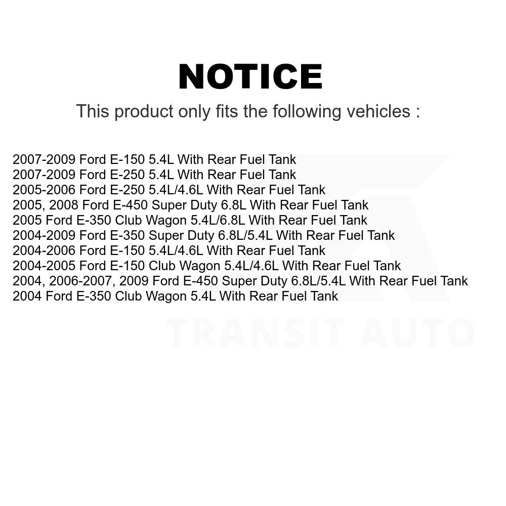 Fuel Pump Sender Assembly AGY-00310164 For Ford E-350 Super Duty E-250 E-150 Club Wagon E-450 With Rear Tank