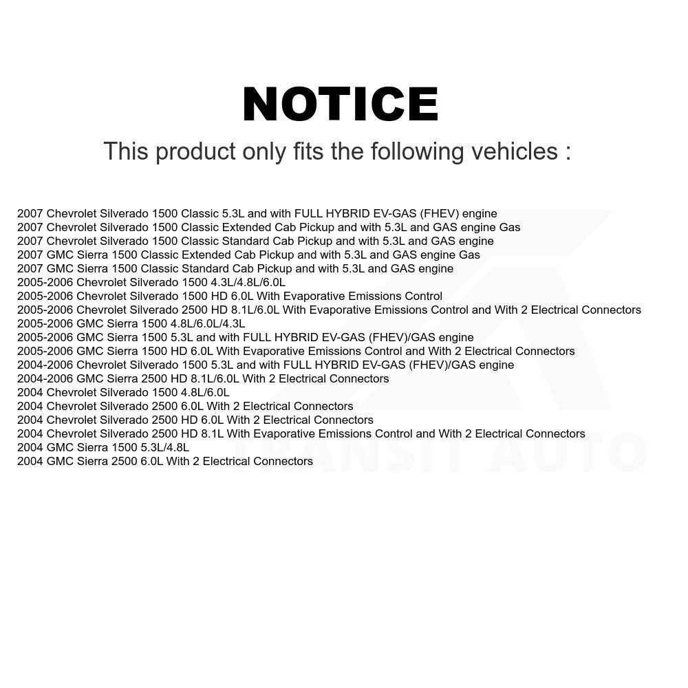 Fuel Pump Module Assembly AGY-00310254 For Chevrolet Silverado 1500 GMC 2500 HD Sierra Classic