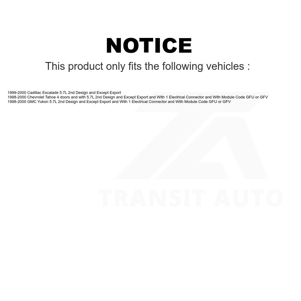 Fuel Pump Module Assembly AGY-00310330 For Chevrolet Tahoe GMC Yukon Cadillac Escalade