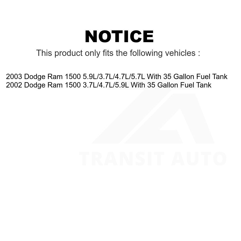 Fuel Pump Module Assembly AGY-00310403 For Dodge Ram 1500 With 35 Gallon Tank
