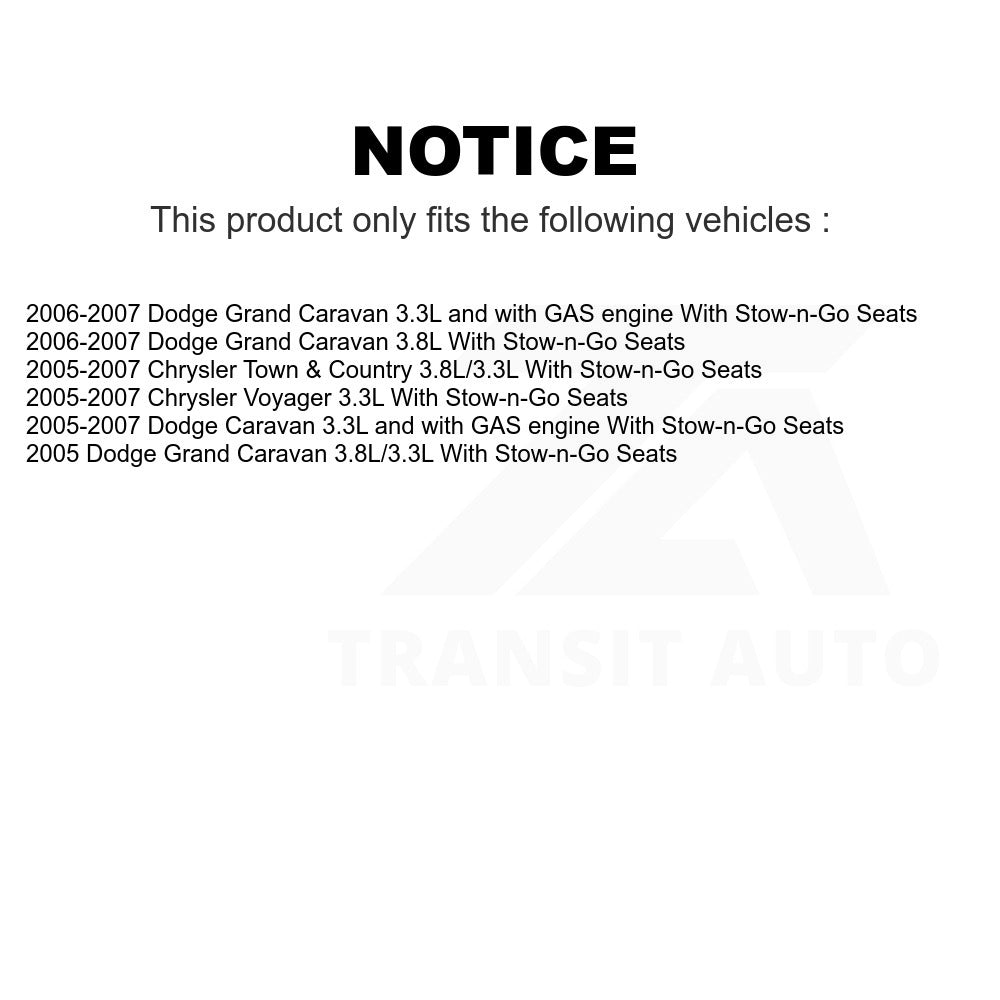 Fuel Pump Module Assembly AGY-00310423 For Dodge Grand Caravan Chrysler Town & Country Voyager With Stow-n-Go Seats