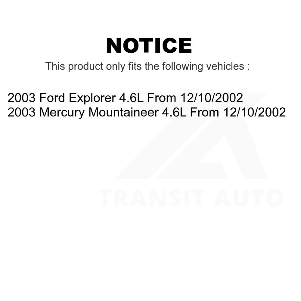 Fuel Pump Module Assembly AGY-00310509 For 2003-2003 Ford Explorer Mercury Mountaineer From 12/10/2002 4.6L