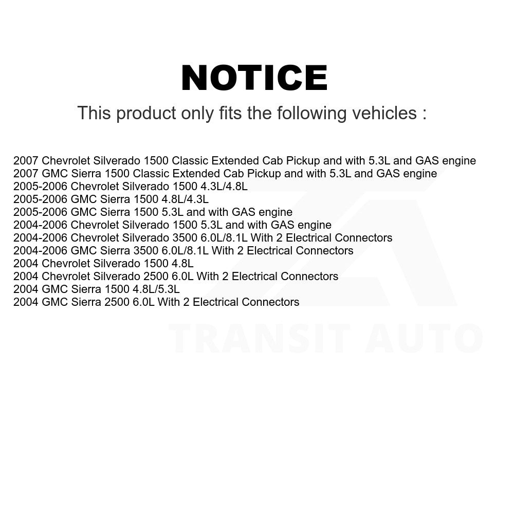 Fuel Pump Module Assembly AGY-00310534 For Chevrolet Silverado 1500 GMC Sierra Classic 3500 2500