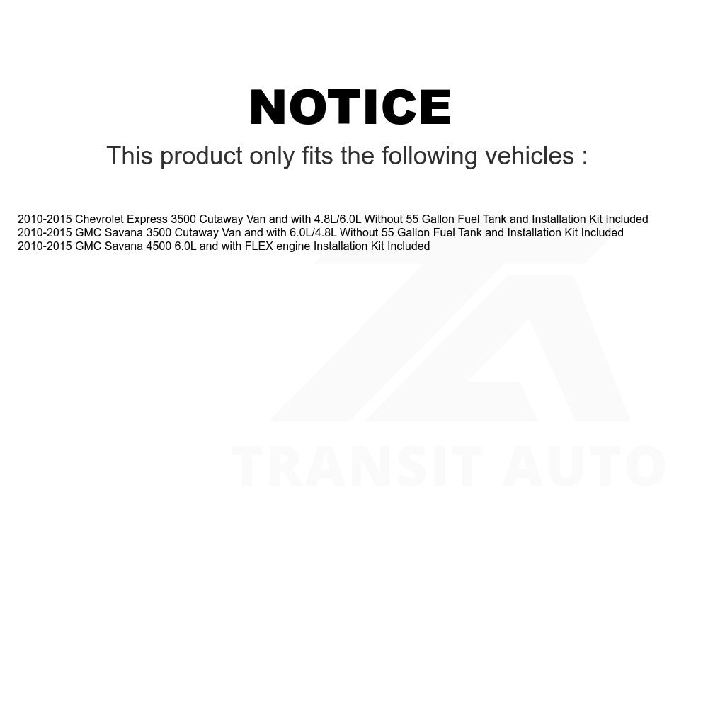 Fuel Pump Module Assembly AGY-00310797 For 2010-2015 Chevrolet Express 3500 GMC Savana 4500
