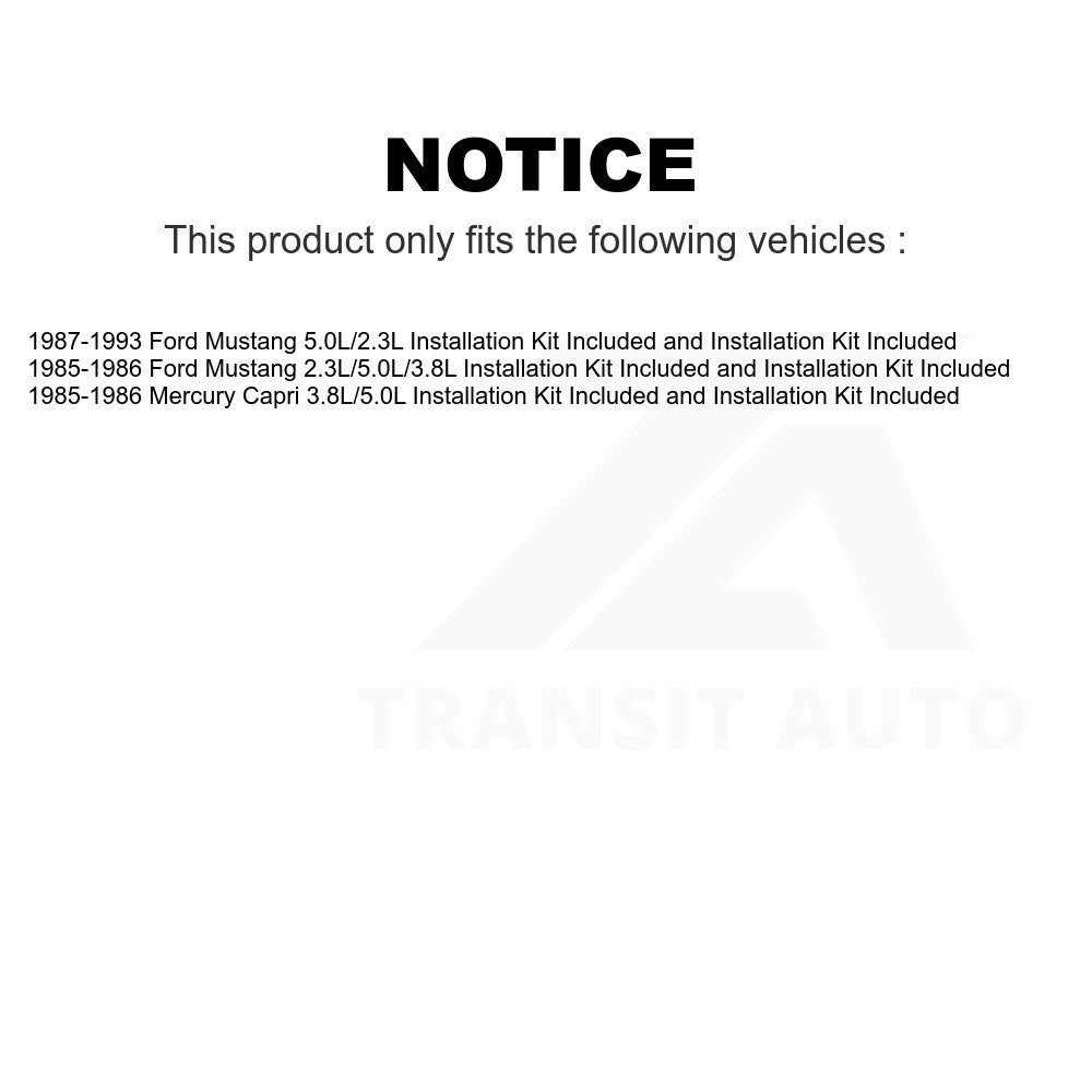 Fuel Pump Sender Assembly AGY-00311182 For Ford Mustang Mercury Capri Installation Kit Included