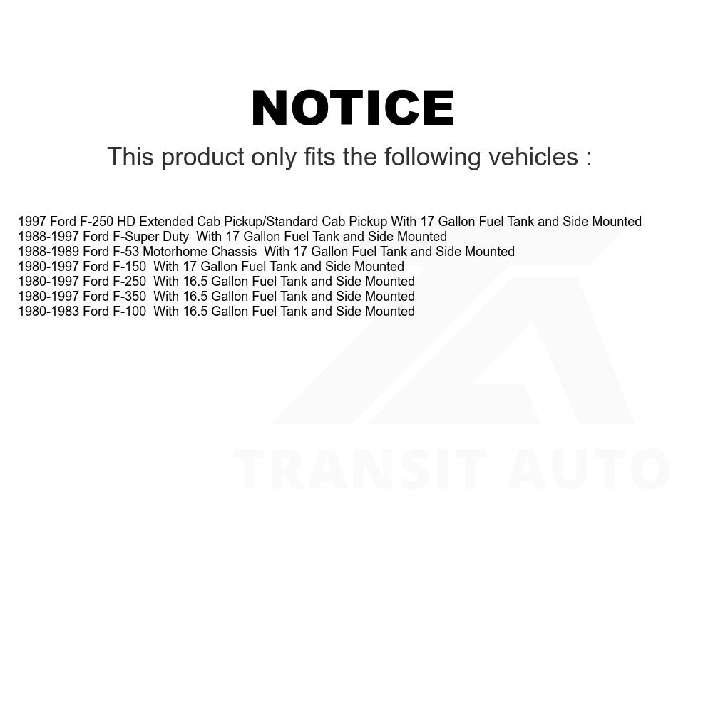 Fuel Tank Strap AGY-01110005 For Ford F-150 F-250 F-350 HD F-100 F Super Duty F-Super F-53 Motorhome Chassis