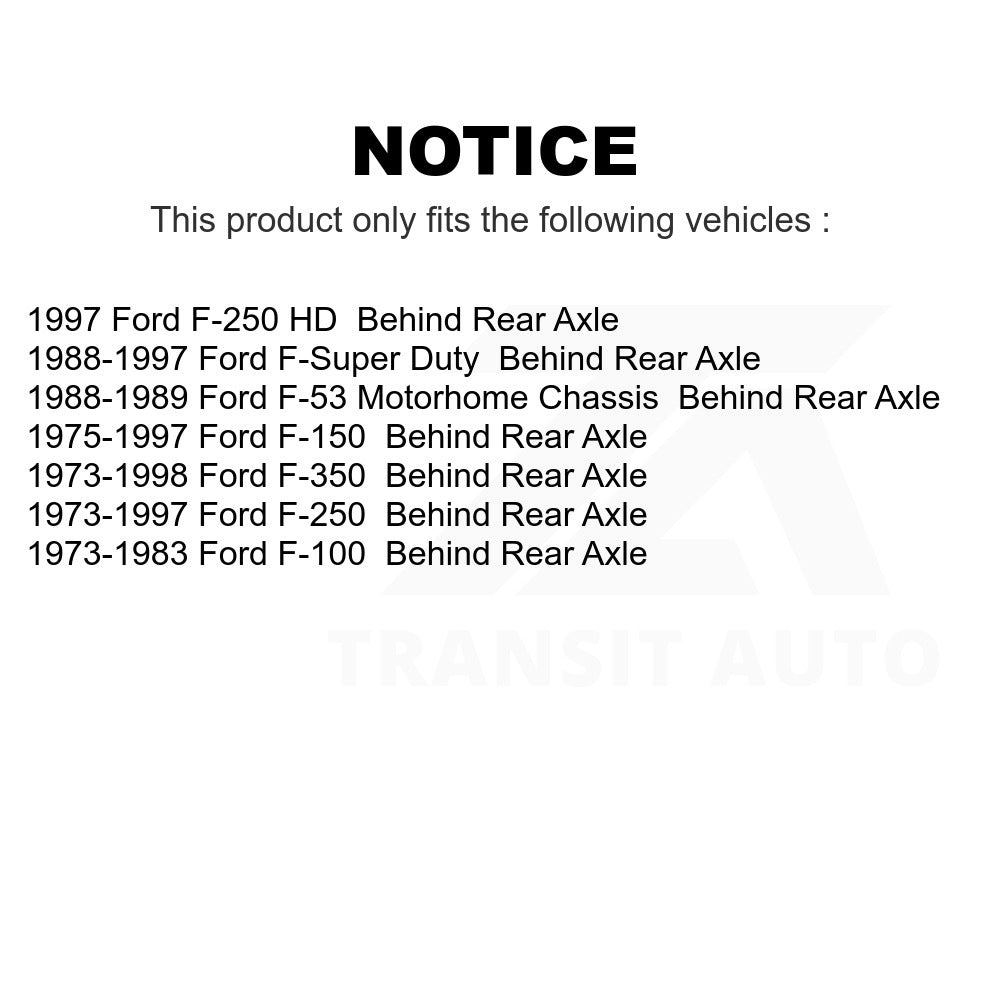 Fuel Tank Strap AGY-01110016 For Ford F-150 F-250 F-350 HD F-100 F Super Duty F-Super F-53 Motorhome Chassis Behind Rear Axle