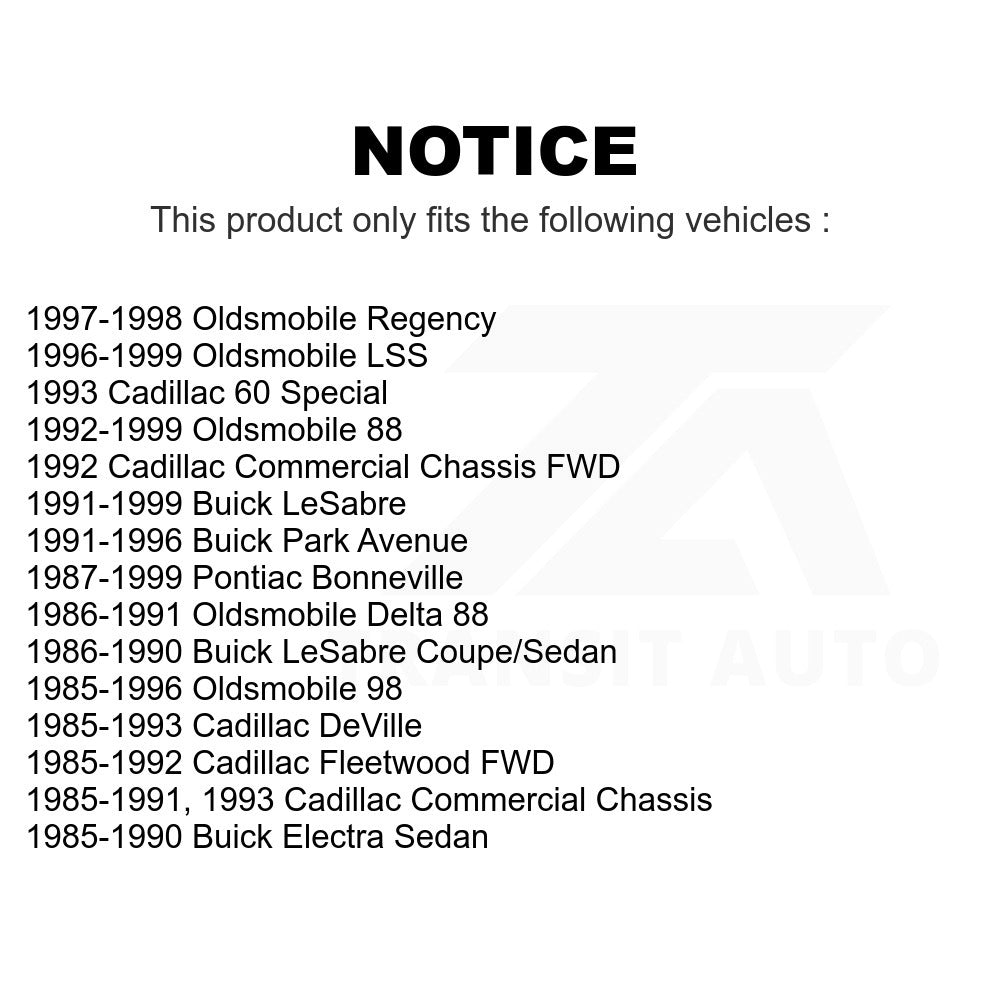 Fuel Tank Strap AGY-01110022 For Buick LeSabre Oldsmobile Cadillac 88 DeVille Pontiac Bonneville Park Avenue 98 Delta Electra Fleetwood Regency LSS 60 Special Commercial Chassis