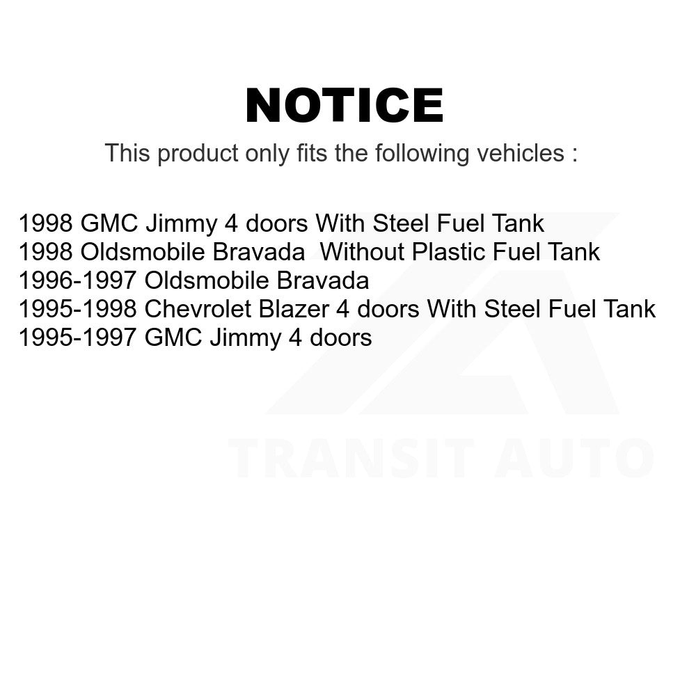 Fuel Tank Strap AGY-01110121 For Chevrolet Blazer GMC Jimmy Oldsmobile Bravada