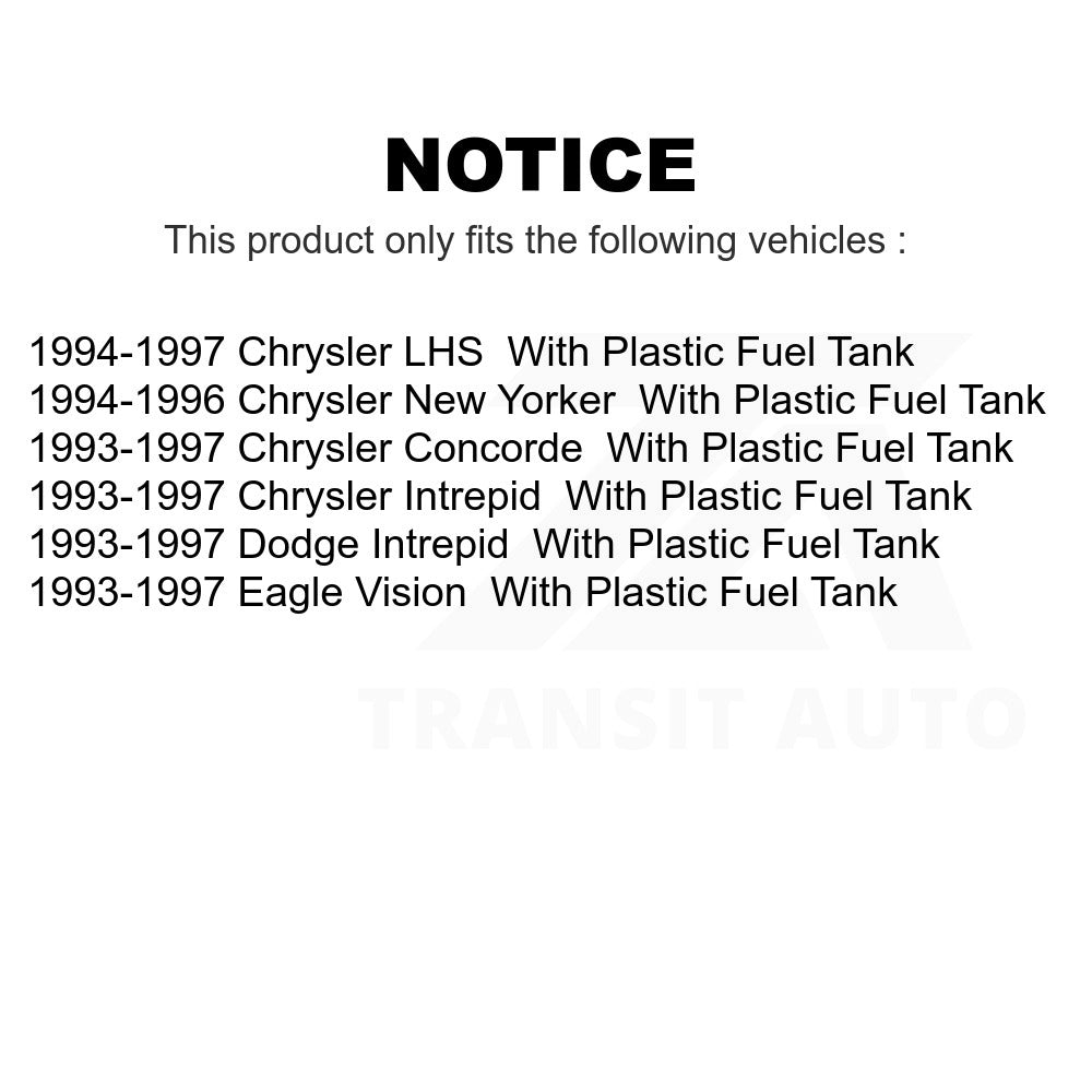 Fuel Tank Strap AGY-01110156 For Chrysler Dodge Intrepid Concorde LHS Eagle Vision New Yorker With Plastic