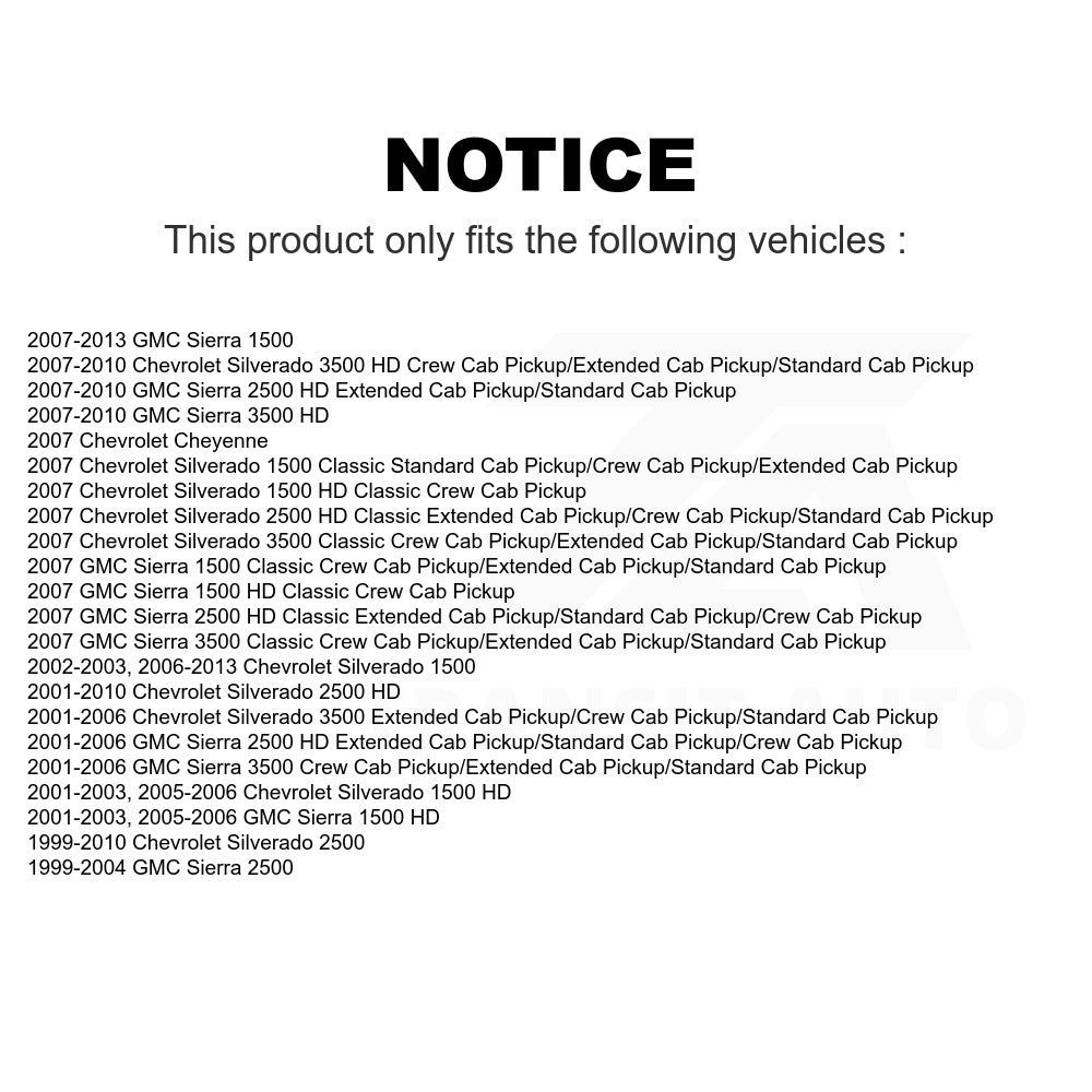 Fuel Tank Strap AGY-01110179 For Chevrolet Silverado 1500 GMC 2500 HD Sierra 3500 Classic Cheyenne
