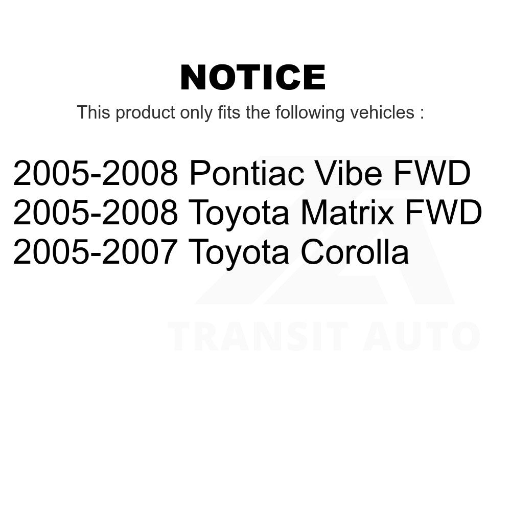 Fuel Tank Strap AGY-01110212 For Toyota Corolla Matrix Pontiac Vibe