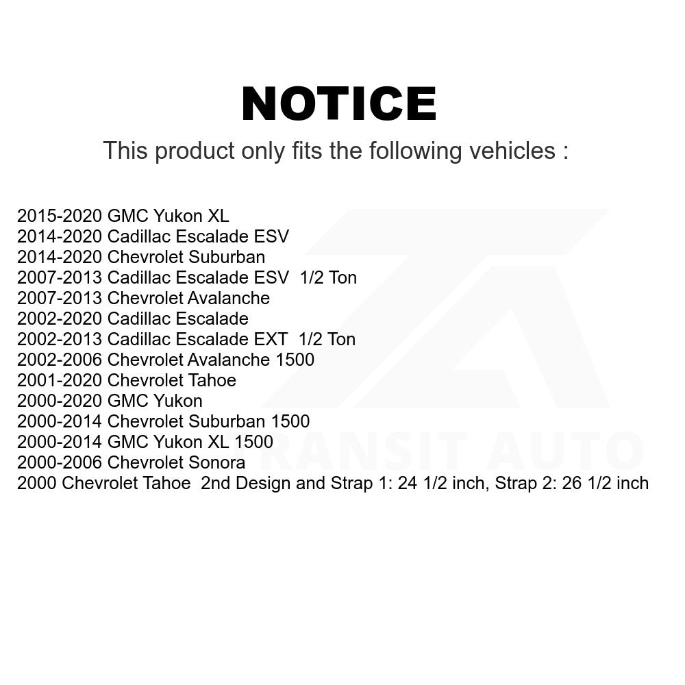 Fuel Tank Strap AGY-01110231 For Chevrolet Tahoe GMC Suburban 1500 Yukon Cadillac XL Escalade Avalanche ESV EXT Sonora