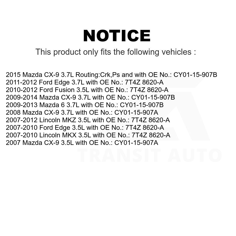 Power Steering Accessory Drive Belt BAN-4PK894F For Ford Fusion Edge Mazda Lincoln CX-9 MKZ 6 MKX