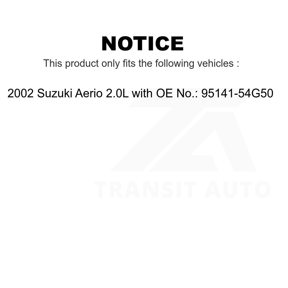 Water Pump Alternator Air Conditioning Power Steering Accessory Drive Belt BAN-5PK1670 For 2002 Suzuki Aerio 2.0L with OE No.95141-54G50