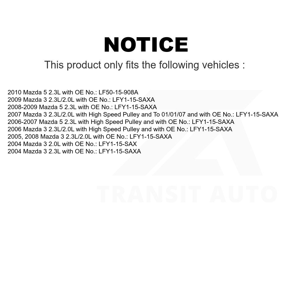 Air Conditioning Accessory Drive Belt BAN-5PK671F For Mazda 3 5