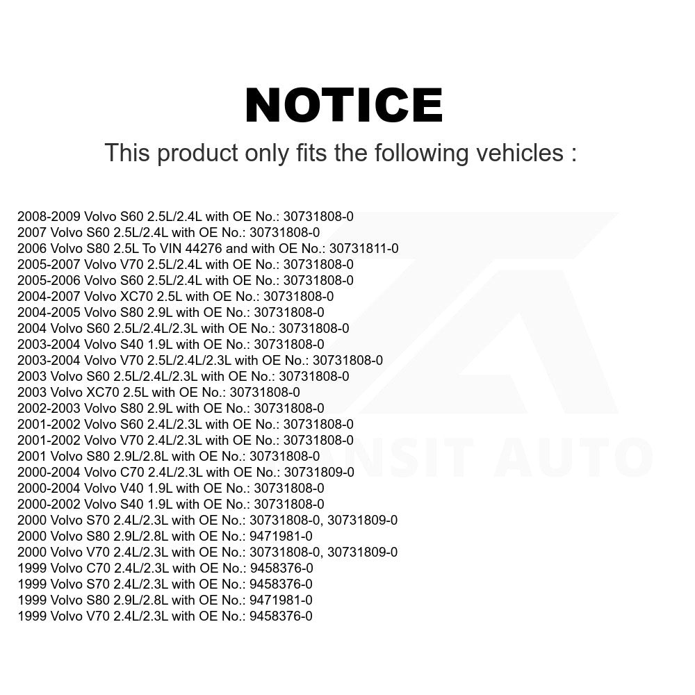 Accessory Drive Belt BAN-6DPK1841 For Volvo S60 V70 XC70 S80 S40 S70 C70 V40