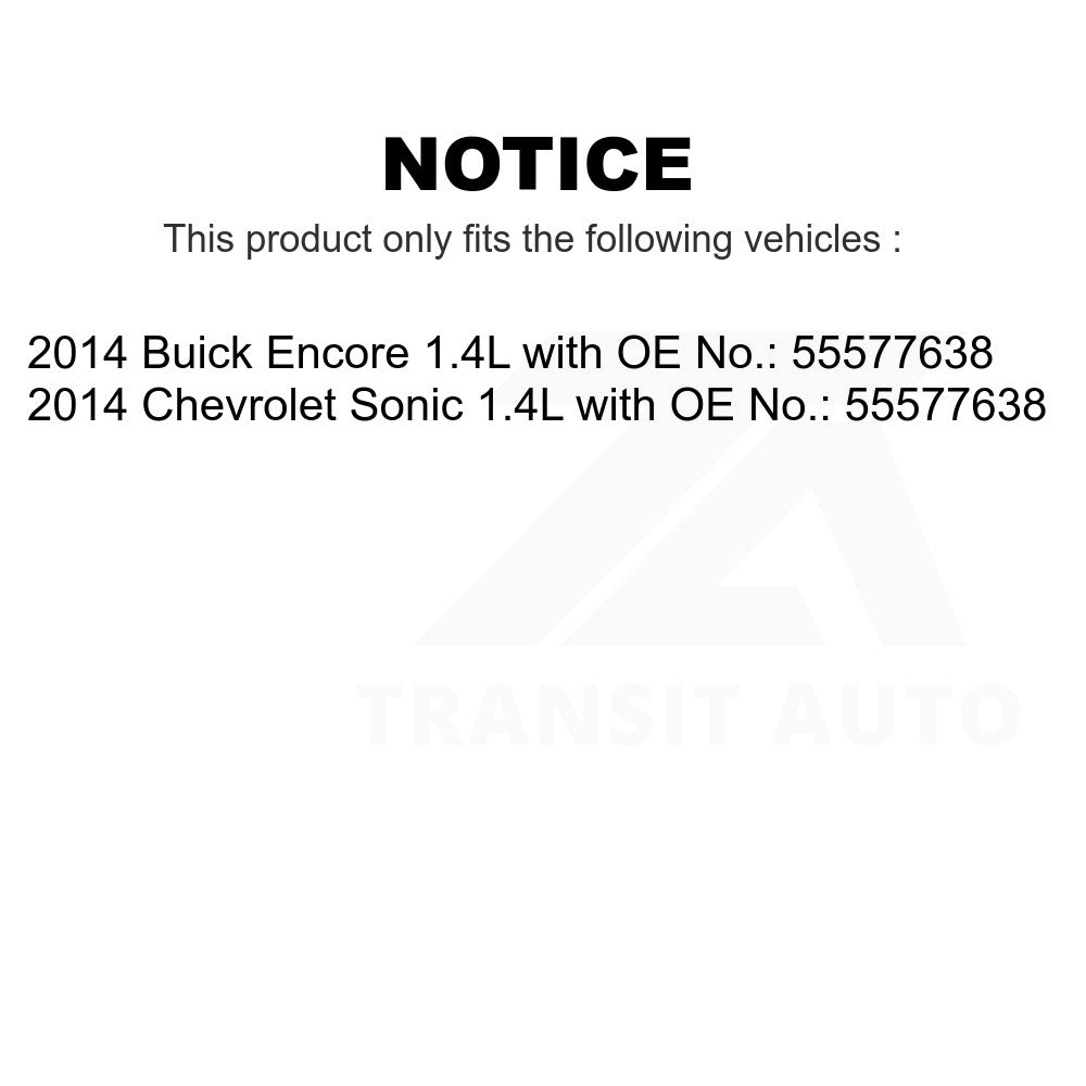 Water Pump Alternator Air Conditioning Accessory Drive Belt BAN-6PK1380 For 2014-2014 Chevrolet Sonic Buick Encore with OE No.55577638 1.4L