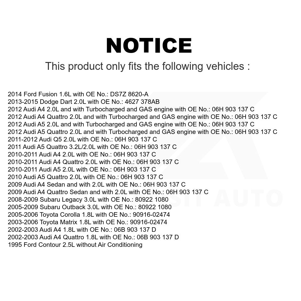 Accessory Drive Belt BAN-6PK1590 For Toyota Corolla Ford Fusion Subaru Dodge Dart Outback Audi Matrix A4 Quattro Q5 Legacy A5 Contour