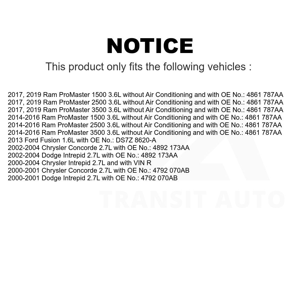 Accessory Drive Belt BAN-6PK1600 For Ford Fusion Ram ProMaster 1500 Dodge Intrepid 2500 Chrysler Concorde 3500