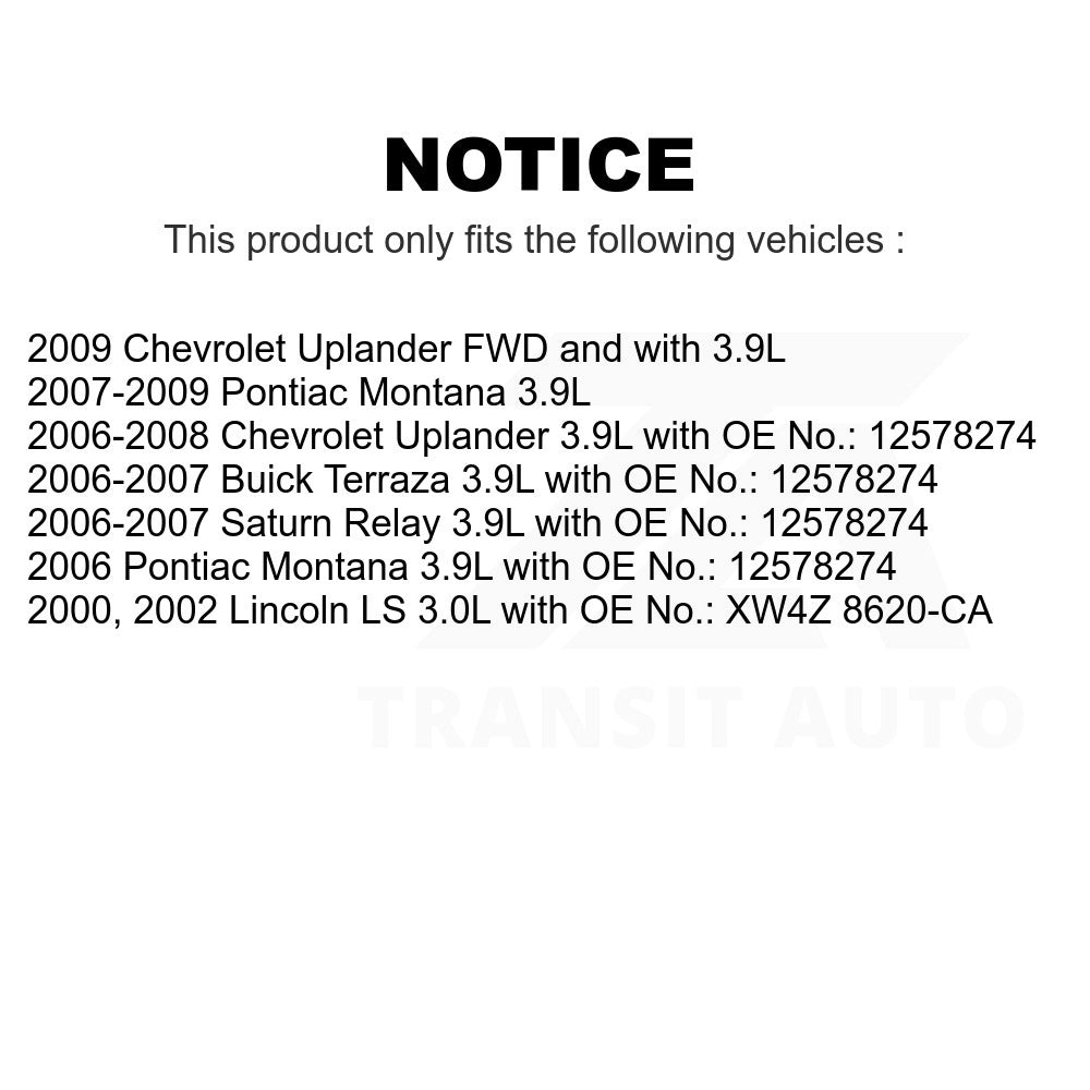 Water Alternator Air Power Steering Accessory Drive Belt BAN-6PK2790 For Chevrolet Uplander Lincoln LS Buick Terraza Pontiac Montana Saturn Relay