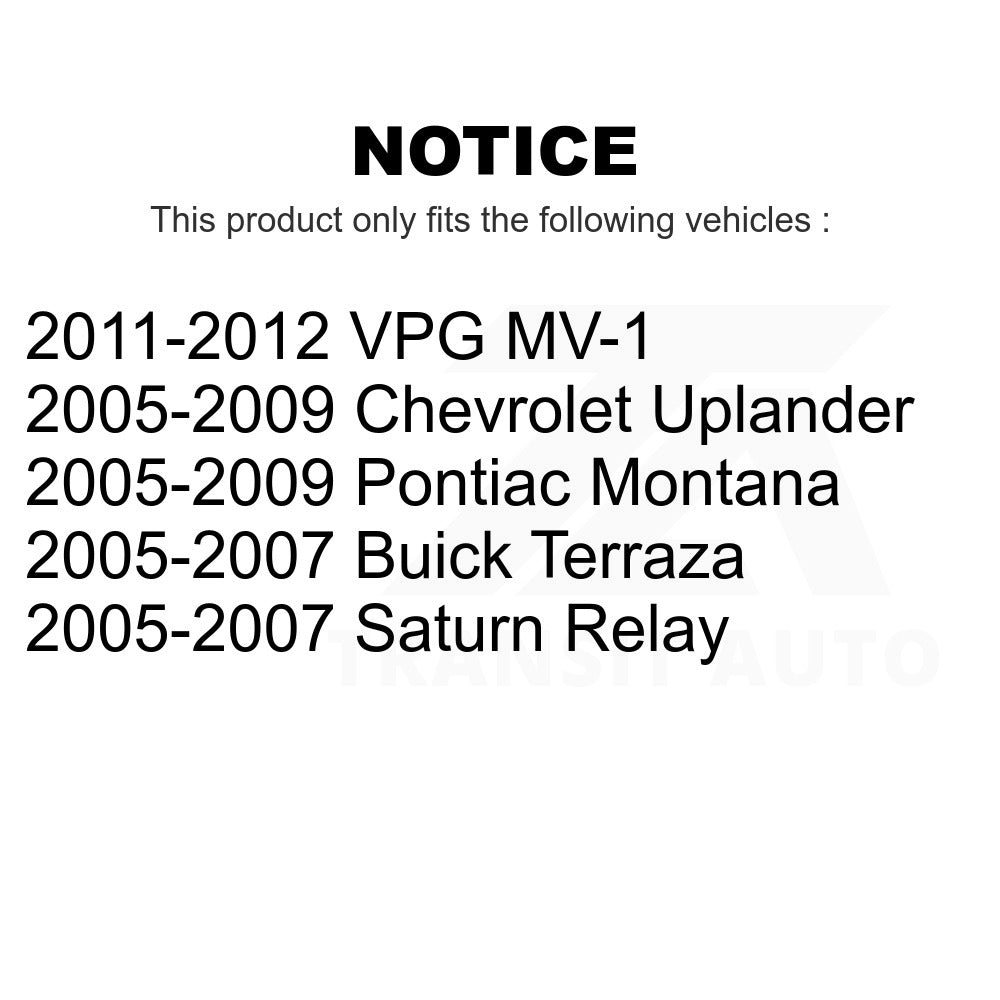 Rear Ceramic Disc Brake Pads CMX-D1093 For Chevrolet Uplander Pontiac Montana Buick Terraza Saturn Relay VPG MV-1