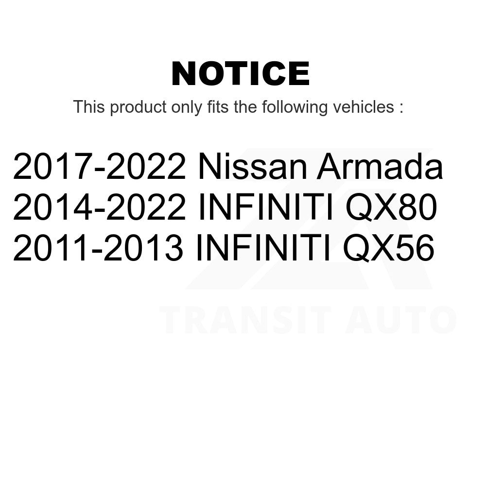 Rear Ceramic Disc Brake Pads CMX-D1510 For INFINITI Nissan Armada QX80 QX56
