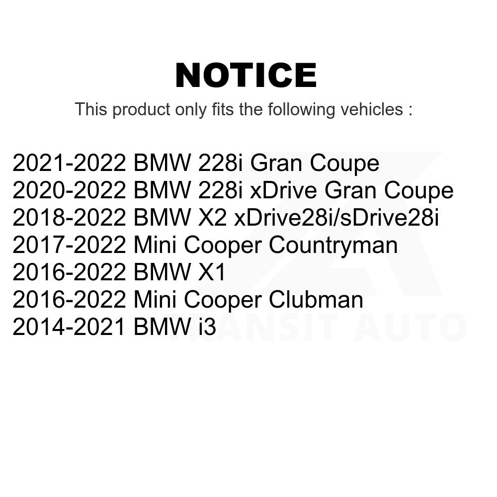 Rear Ceramic Disc Brake Pads CMX-D1762 For BMW X1 Mini Cooper Countryman i3 Clubman X2 228i Gran Coupe xDrive