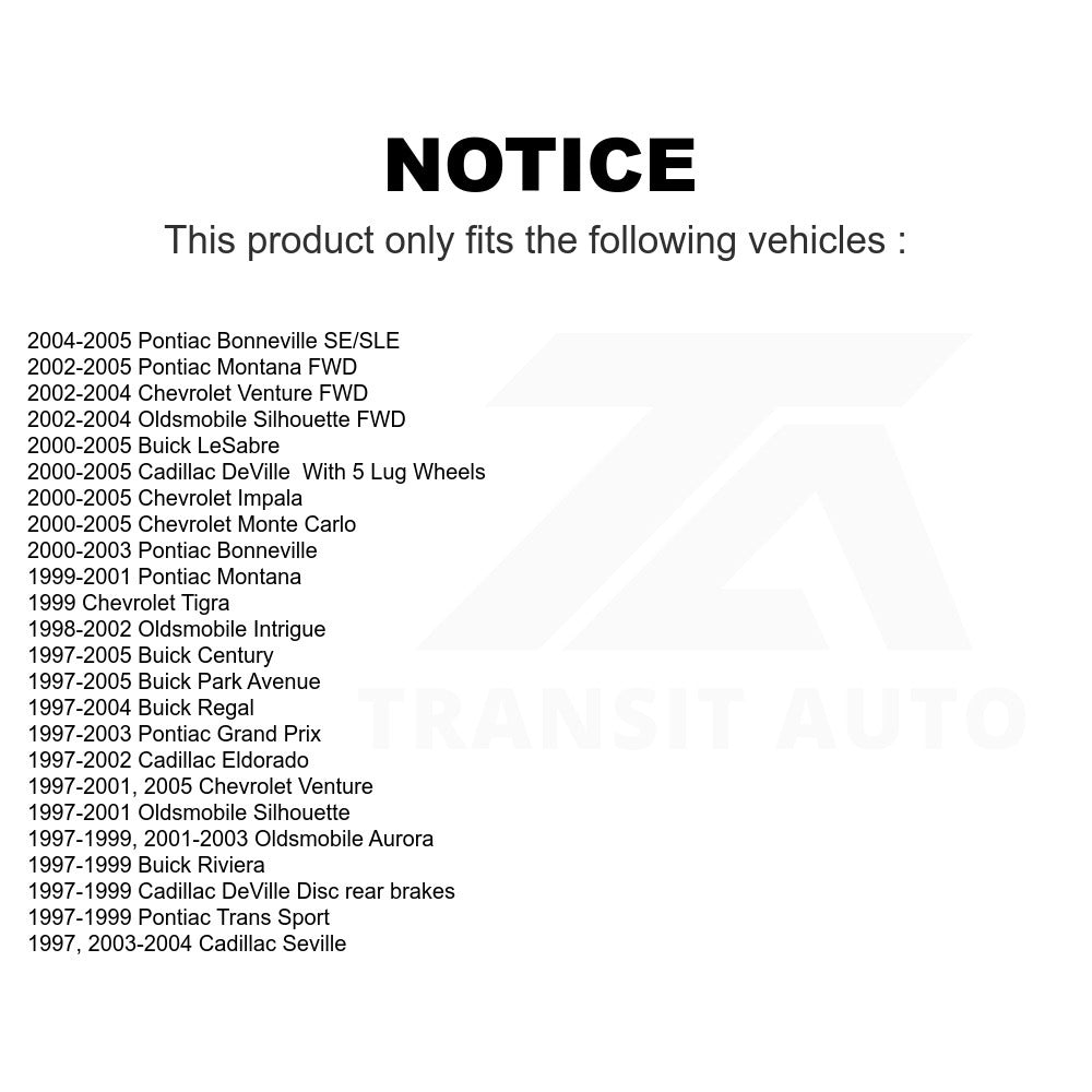 Front Ceramic Disc Brake Pads CMX-D699 For Buick Chevrolet Impala LeSabre Century Pontiac Cadillac DeVille Grand Prix Venture Monte Carlo Park Avenue Oldsmobile Regal Montana Bonneville Intrigue Trans