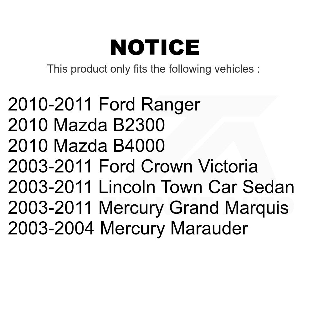 Rear Ceramic Disc Brake Pads CMX-D932 For Ford Crown Victoria Mercury Grand Marquis Lincoln Town Car Ranger Marauder Mazda B2300 B4000