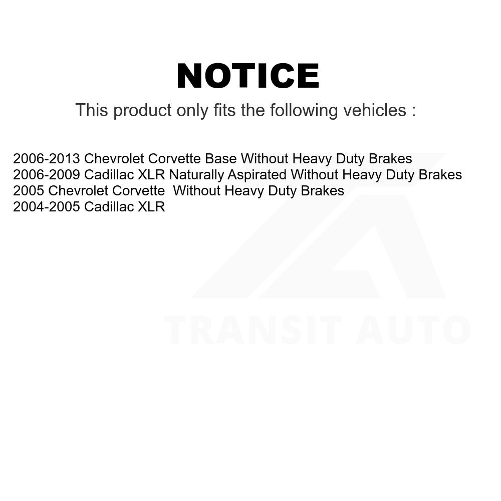 Rear Disc Brake Rotor GCR-580252 For Chevrolet Corvette Cadillac XLR
