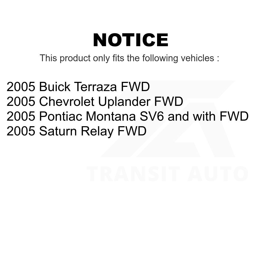 Rear Disc Brake Rotor GCR-580299 For 2005-2005 Chevrolet Uplander Pontiac Montana Buick Terraza Saturn Relay