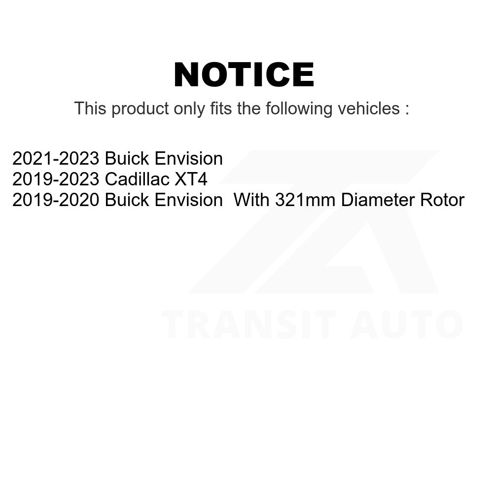 Front Disc Brake Rotor GCR-582455 For Buick Envision Cadillac XT4