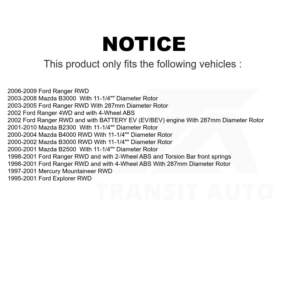 Front Disc Brake Rotor Hub Assembly GCR-66597 For Ford Ranger Explorer Mazda Mercury Mountaineer B3000 B2300 B4000 B2500