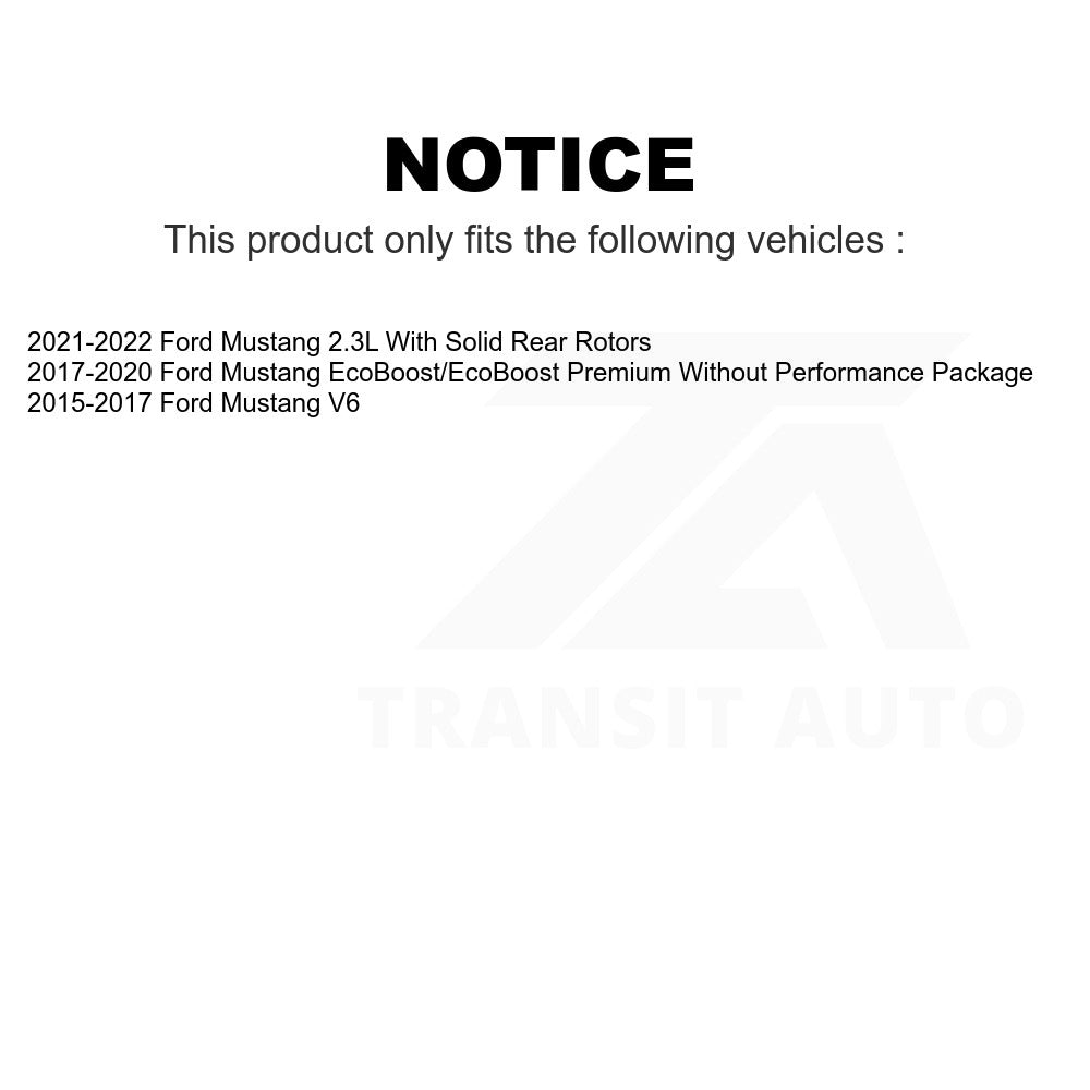 Rear Disc Brake Rotor GCR-681938 For Ford Mustang