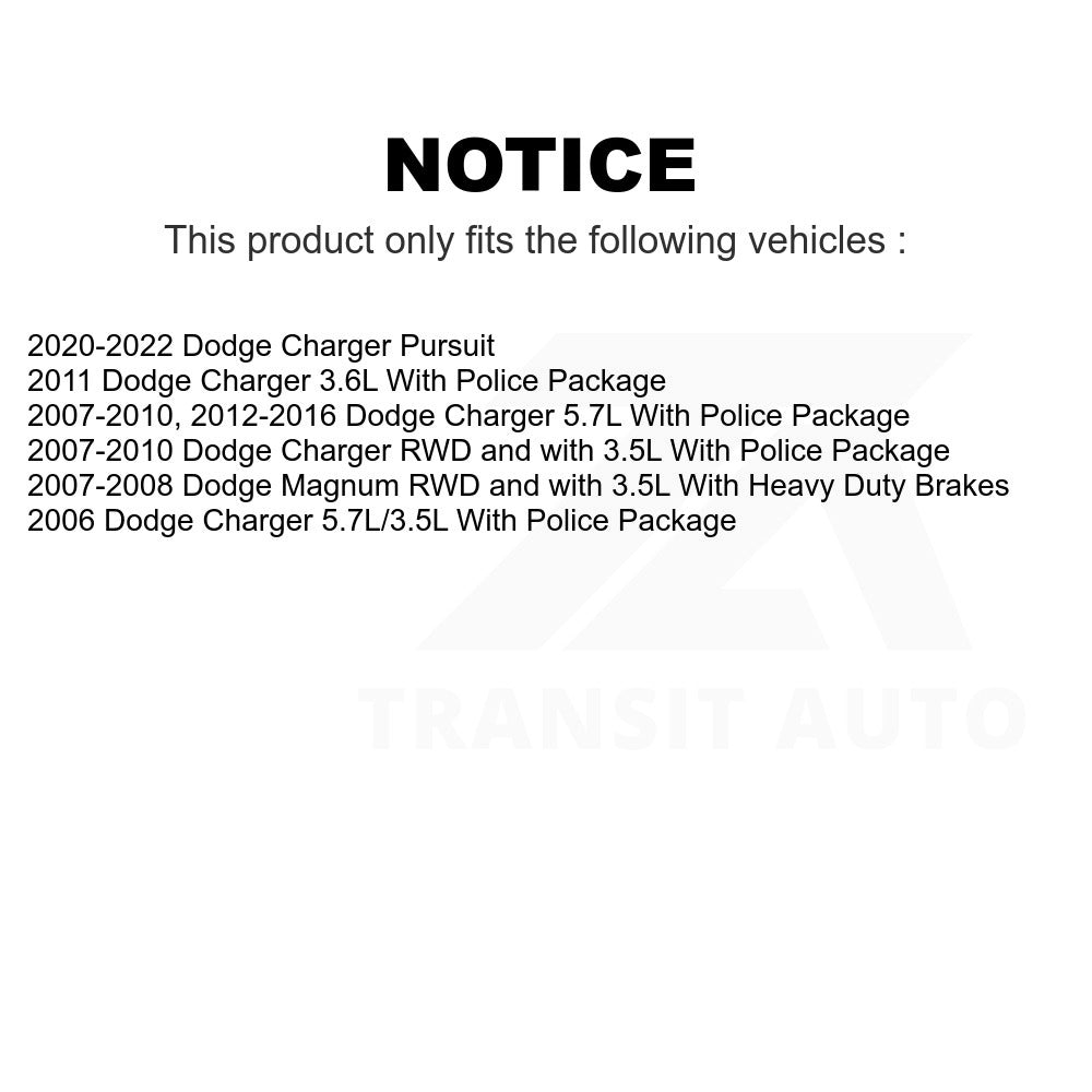 Rear Disc Brake Rotor GCR-780395 For Dodge Charger Magnum