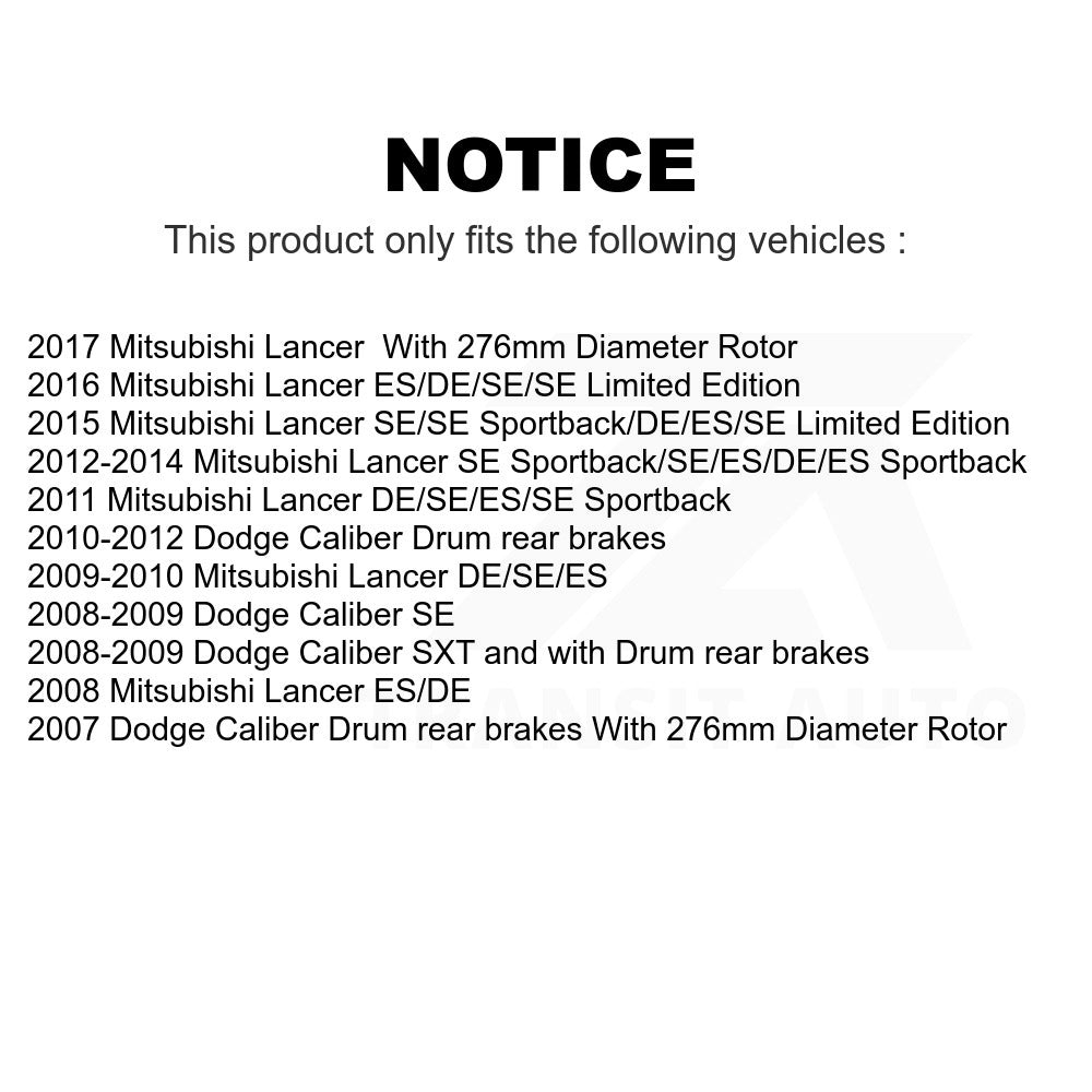 Front Disc Brake Rotor GCR-780458 For Dodge Caliber Mitsubishi Lancer