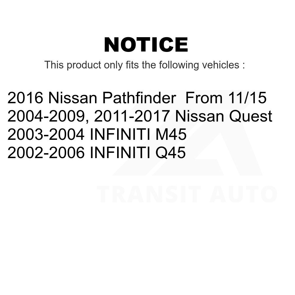 Front Disc Brake Rotor GCR-980116 For Nissan Quest Pathfinder INFINITI Q45 M45