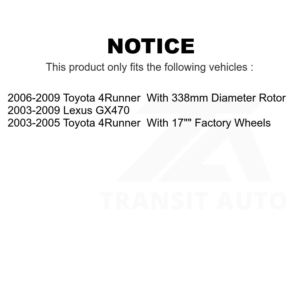 Front Disc Brake Rotor GCR-980160 For Toyota 4Runner Lexus GX470