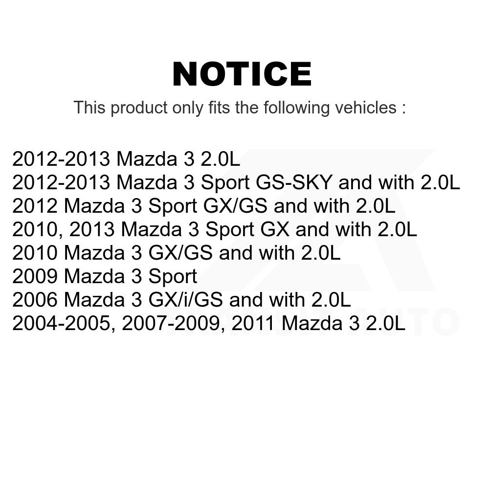 Rear Disc Brake Rotor GCR-980285 For Mazda 3 Sport