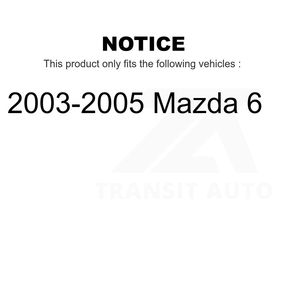 Front Disc Brake Rotor GCR-980288 For 2003-2005 Mazda 6