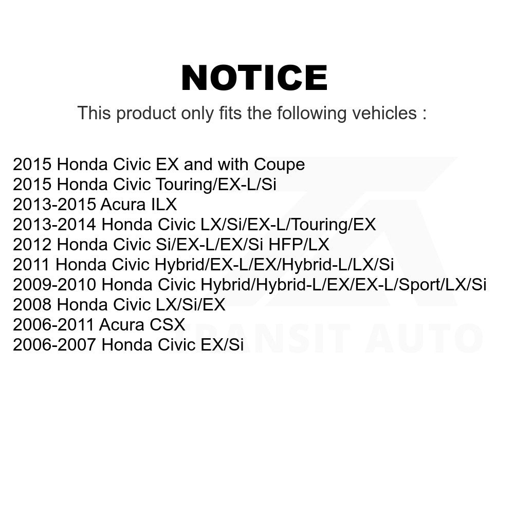 Rear Disc Brake Rotor GCR-980402 For Honda Civic Acura ILX CSX