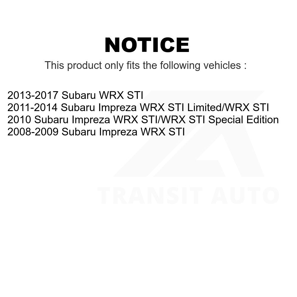 Rear Disc Brake Rotor GCR-980682 For Subaru Impreza WRX STI