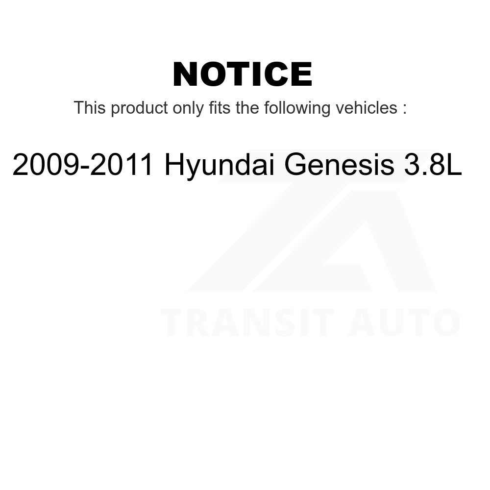 Front Disc Brake Rotor GCR-980707 For 2009-2011 Hyundai Genesis 3.8L
