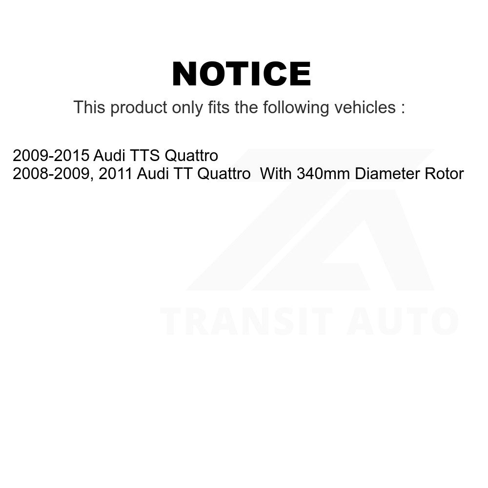 Front Disc Brake Rotor GCR-980877 For Audi TT Quattro TTS