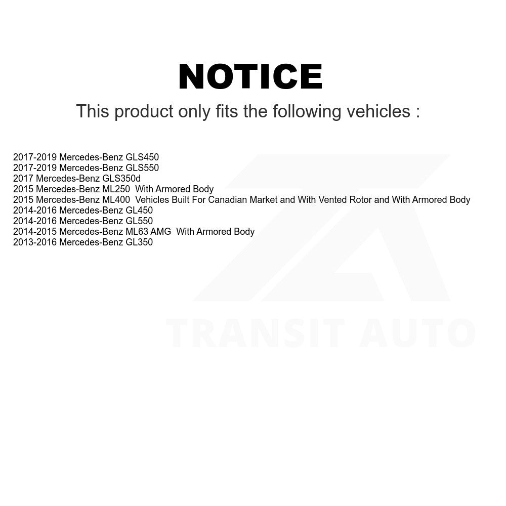 Rear Disc Brake Rotor GCR-982118 For Mercedes-Benz GLS450 GL450 GLS550 GL350 GL550 ML400 ML250 ML63 AMG GLS350d