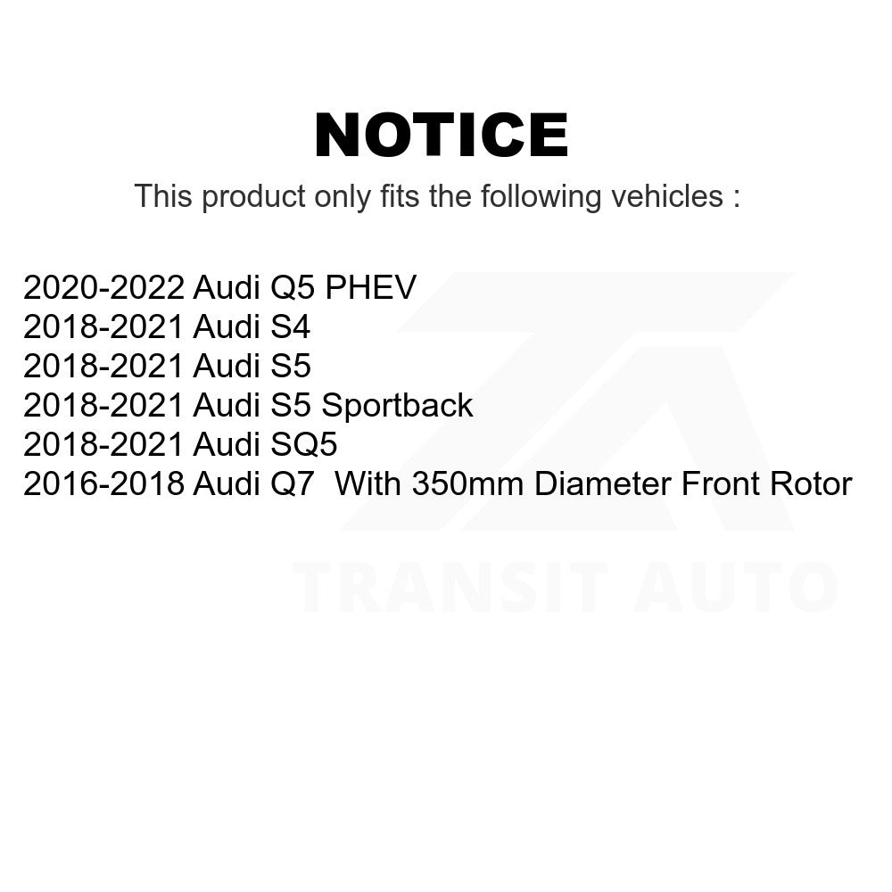 Front Disc Brake Rotor GCR-982153 For Audi Q7 SQ5 S5 S4 Sportback Q5 PHEV