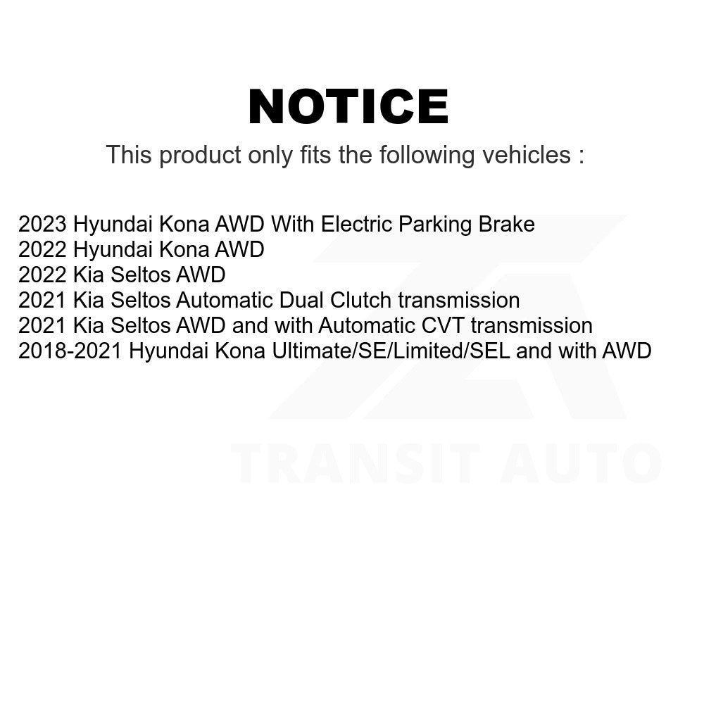Rear Disc Brake Rotor GCR-982362 For Hyundai Kona Kia Seltos