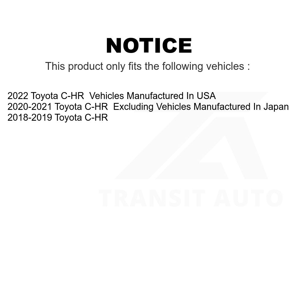 Front Disc Brake Rotor GCR-982495 For Toyota C-HR