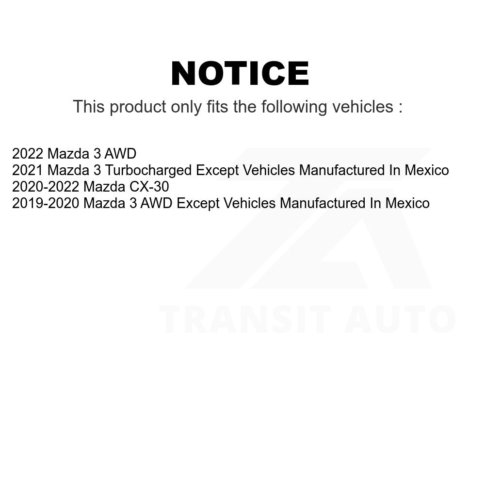 Front Disc Brake Rotor GCR-982611 For Mazda 3 CX-30